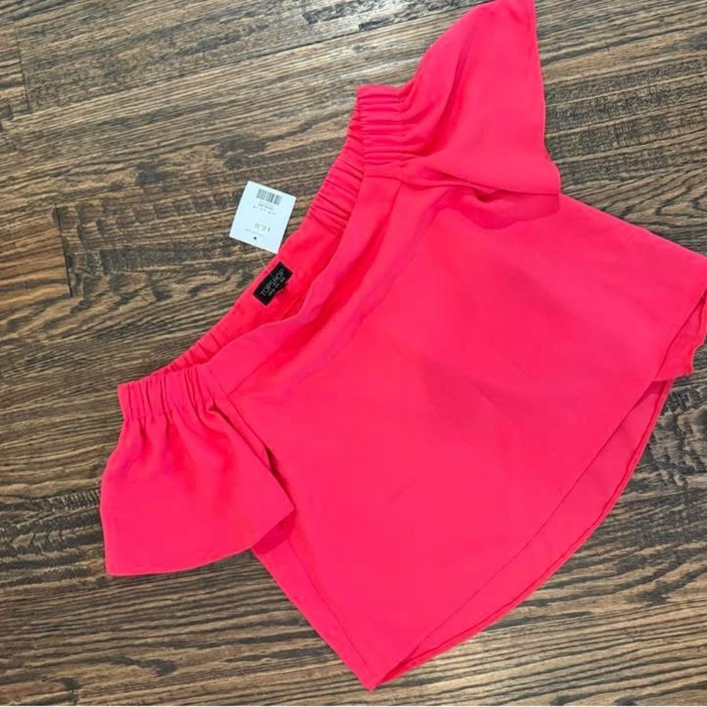 Women's Pink Off-Shoulder Top